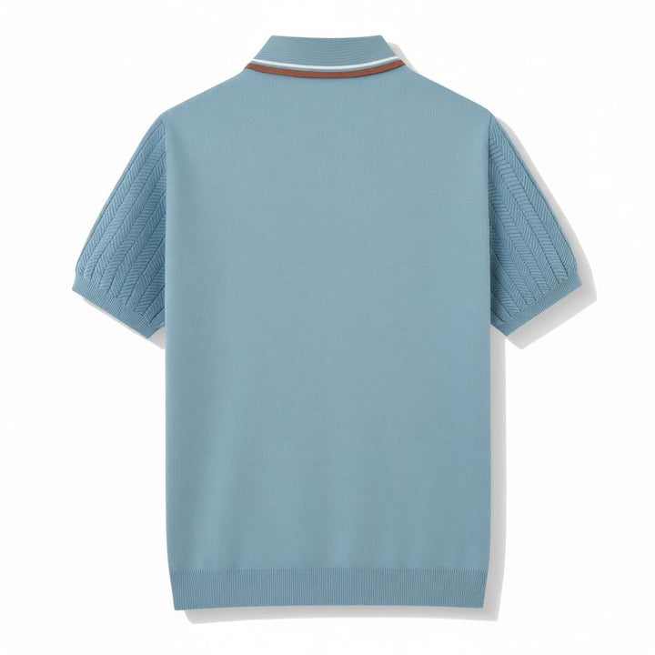 Men Chevron Knit Polo LionStyle