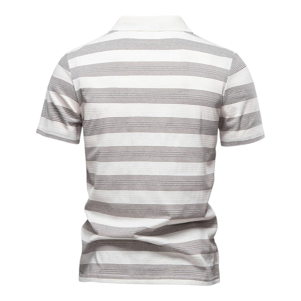 Men Classic Stripe Polo LionStyle