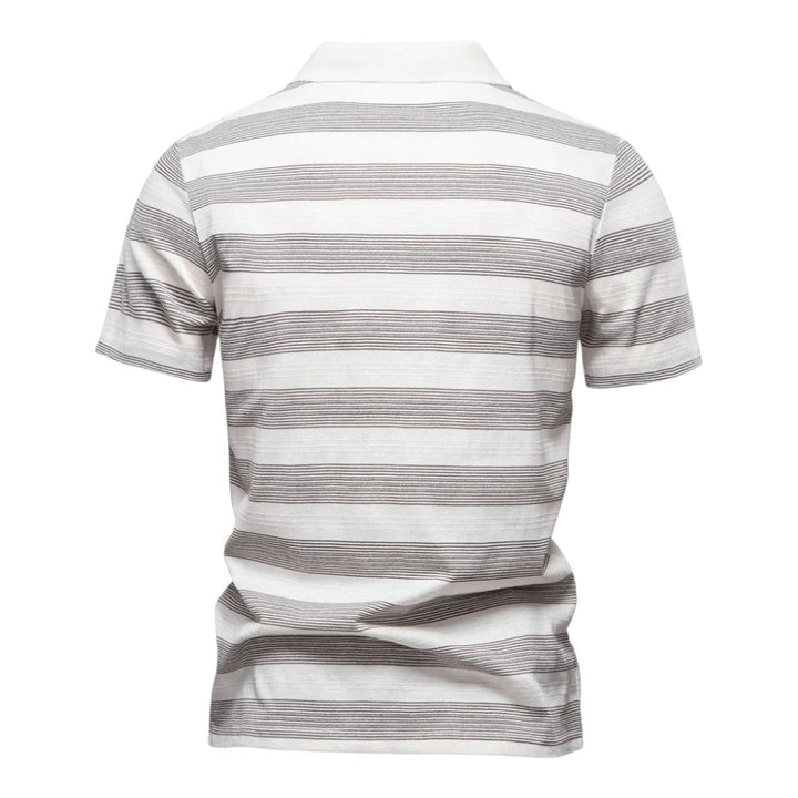 Men Classic Stripe Polo LionStyle