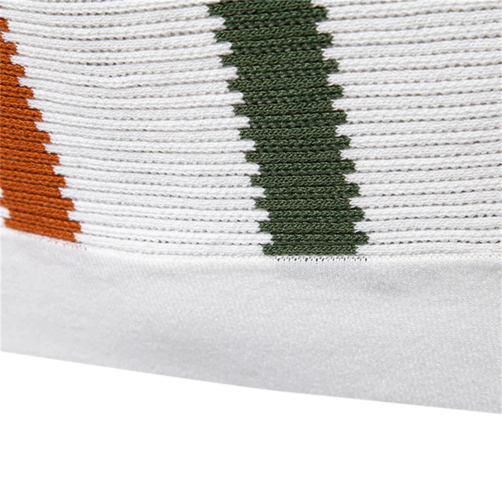 Men Retro Stripe Knit Polo LionStyle