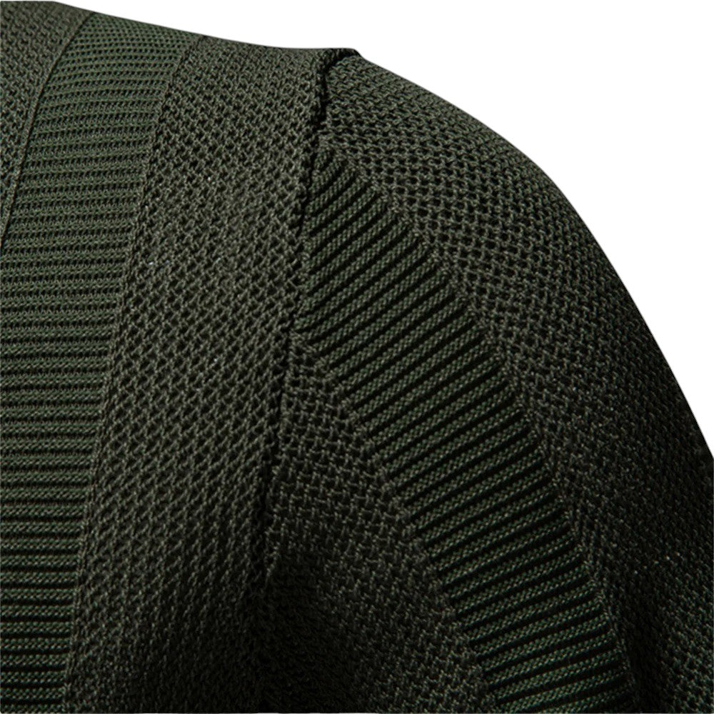 Men Textured Vertical-Knit Polo LionStyle