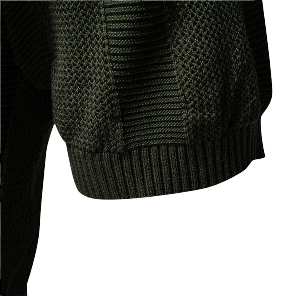 Men Textured Vertical-Knit Polo LionStyle