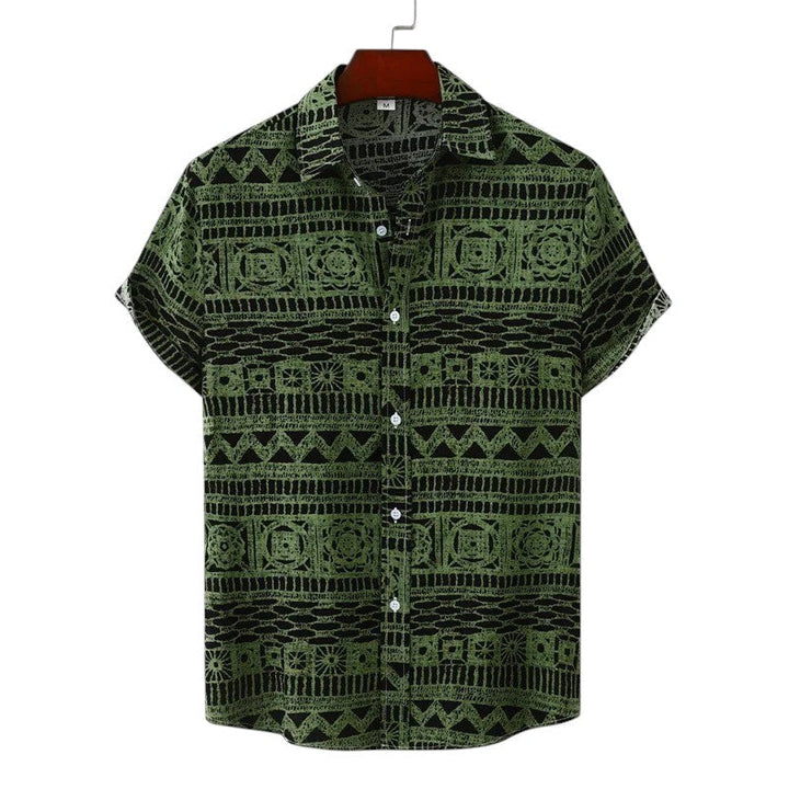 Men Tribal Pattern Shirt LionStyle