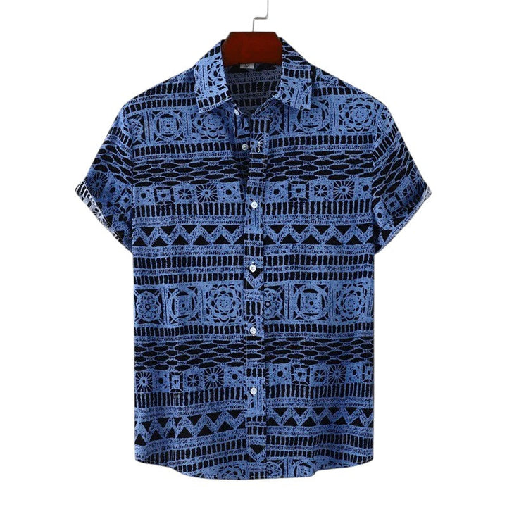 Men Tribal Pattern Shirt LionStyle