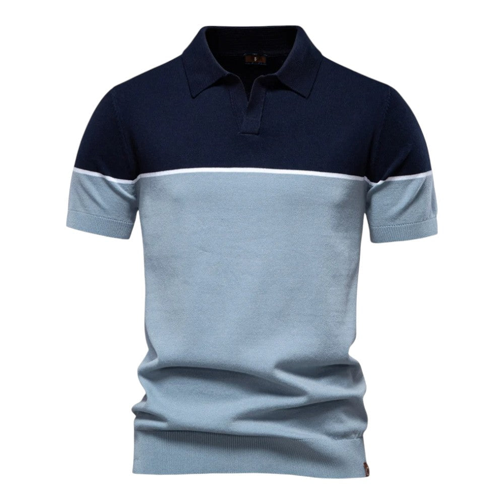 Men Two Tone Polo LionStyle