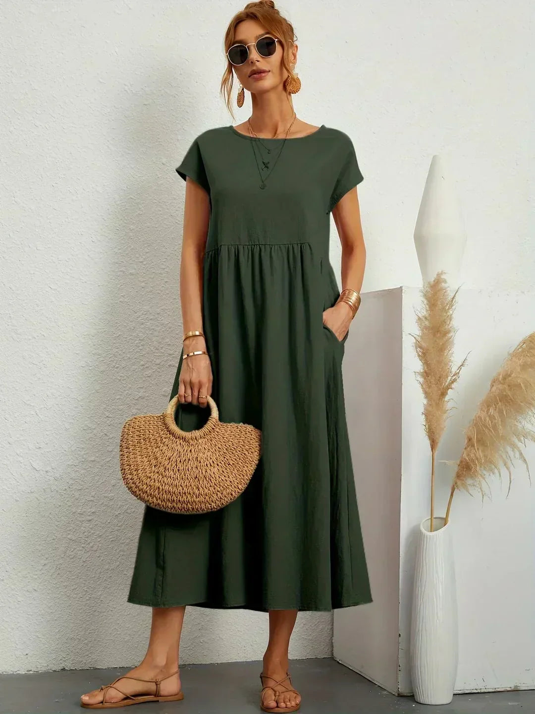 Margaret™ — A flowing midi dress with timeless elegance