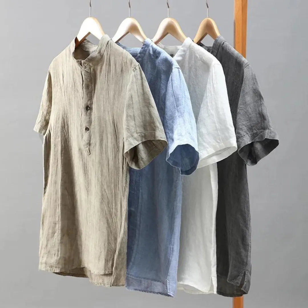 Nico Classic Button-Up Linen Shirt