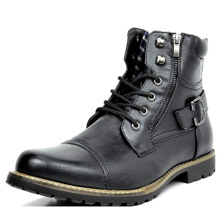 Oliver Leather Combat Boots