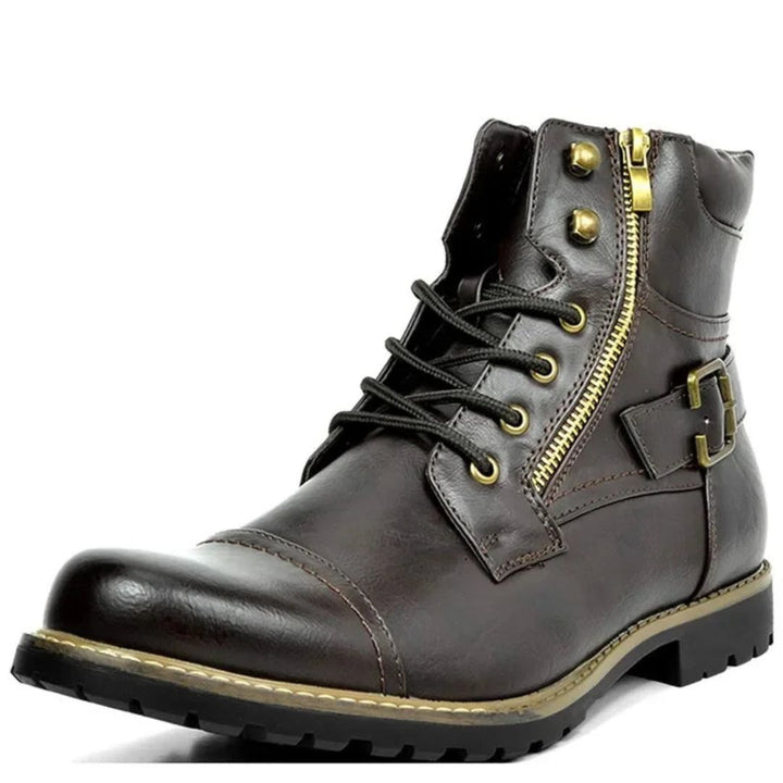 Oliver Leather Combat Boots