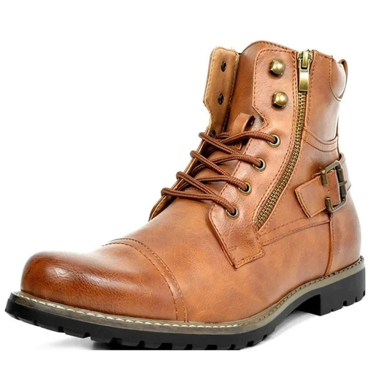 Oliver Leather Combat Boots