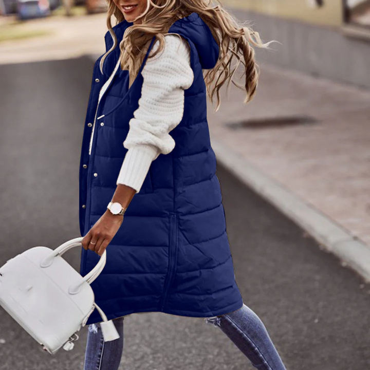 Puffer Hooded Sleeveless Coat LionStyle