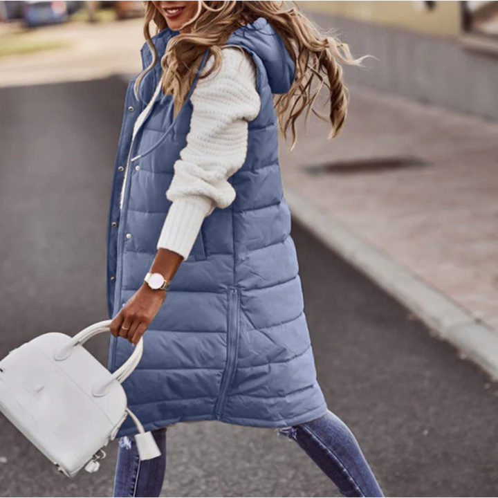 Puffer Hooded Sleeveless Coat LionStyle