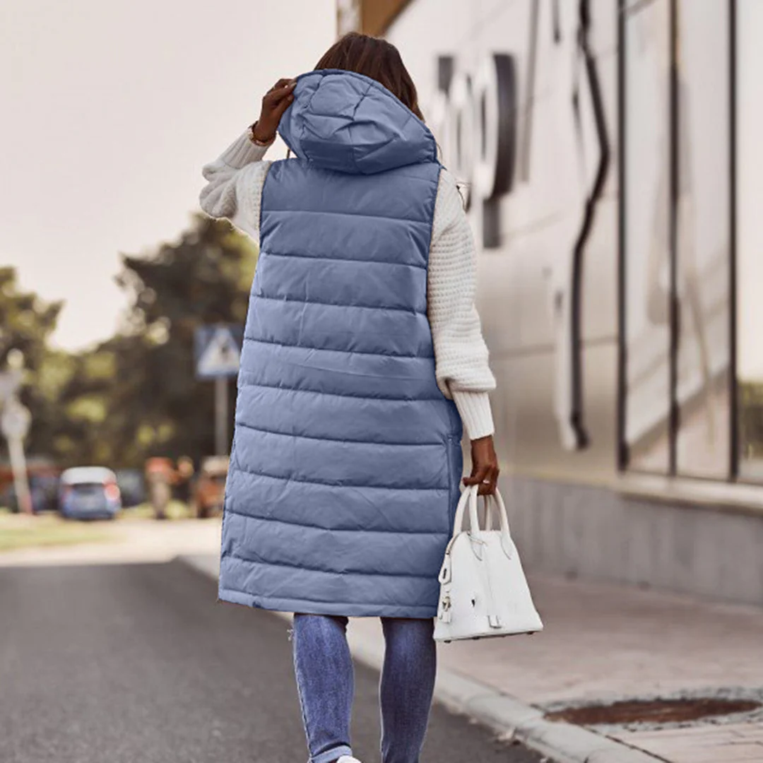 Puffer Hooded Sleeveless Coat LionStyle