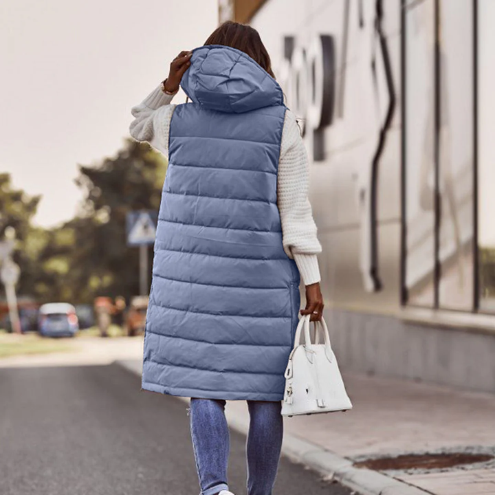 Puffer Hooded Sleeveless Coat LionStyle