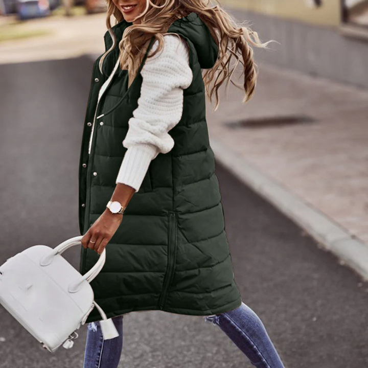 Puffer Hooded Sleeveless Coat LionStyle