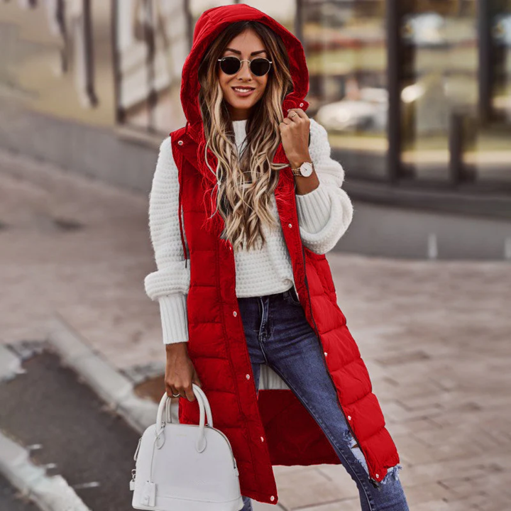 Puffer Hooded Sleeveless Coat LionStyle
