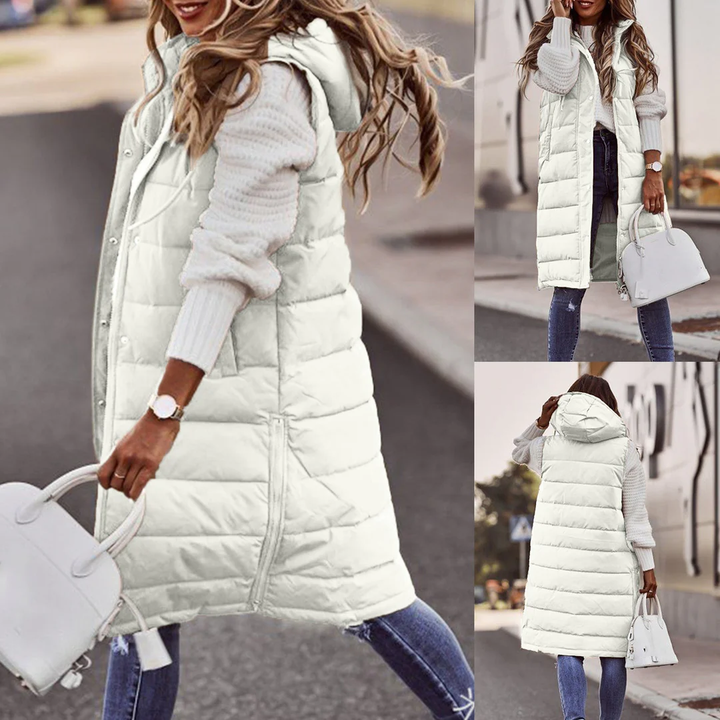Puffer Hooded Sleeveless Coat LionStyle