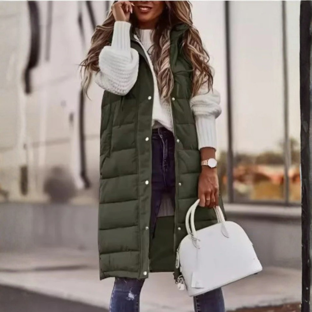 Puffer Hooded Sleeveless Coat LionStyle