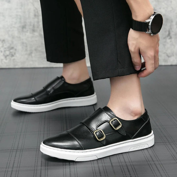 Theo Dual Monk Loafers