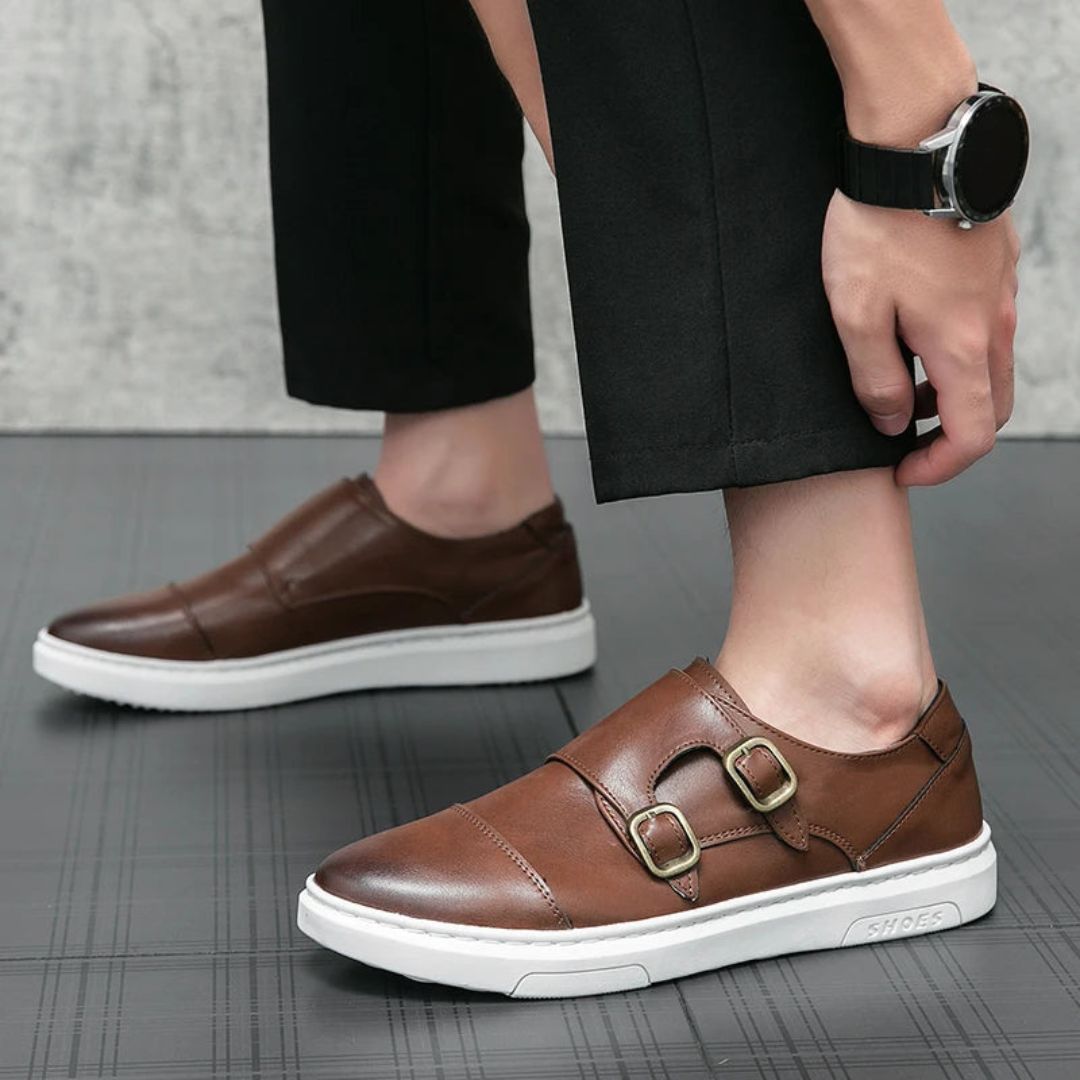 Theo Dual Monk Loafers