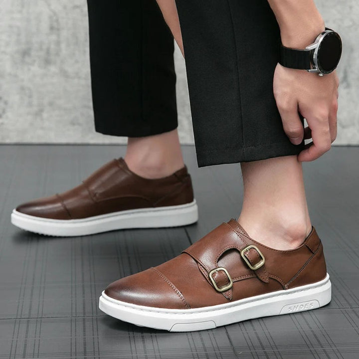 Theo Dual Monk Loafers