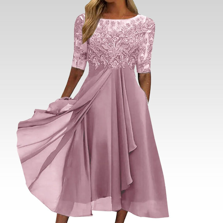 Rose™ | The Flattering Lace Midi Dress