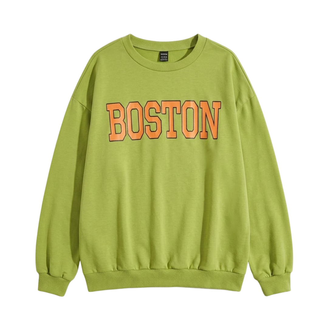 Women Boston Graphic Sweatshirt LionStyle