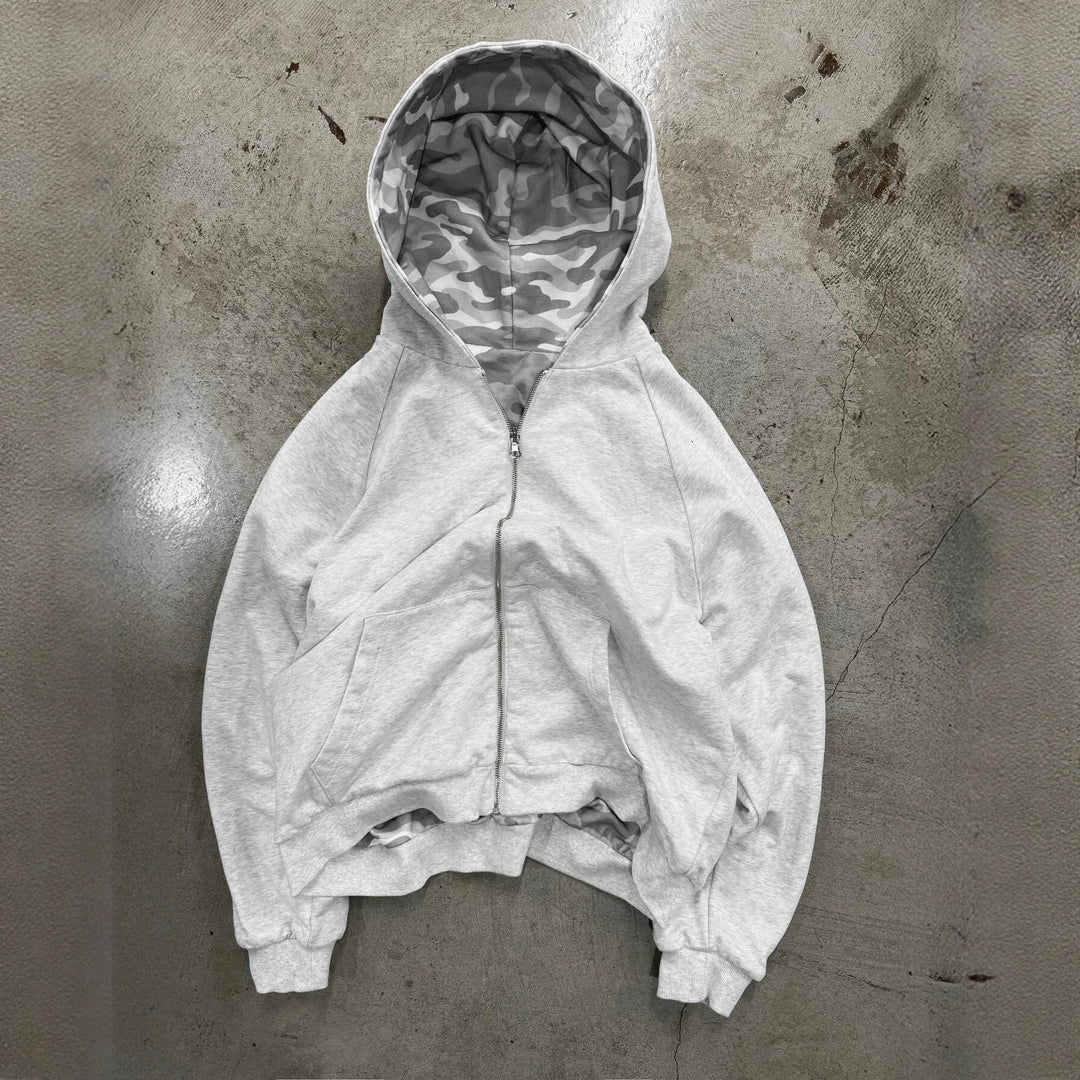 Women Camo Zip Hoodie LionStyle