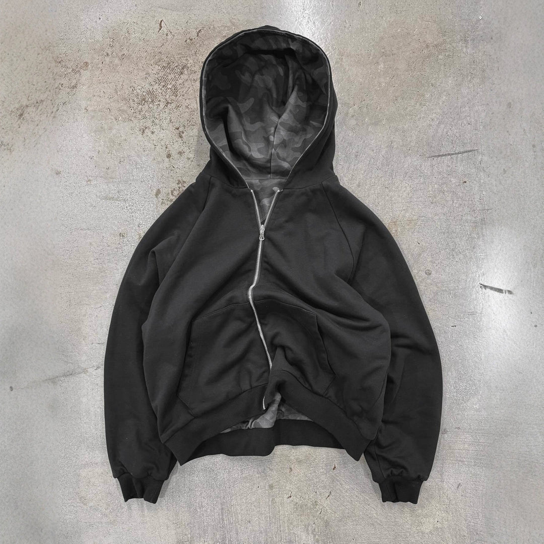 Women Camo Zip Hoodie LionStyle