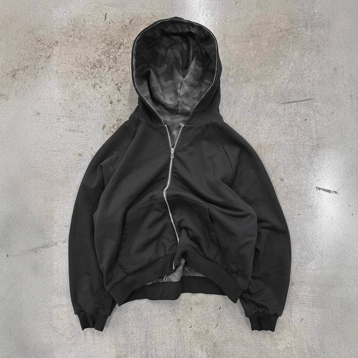 Women Camo Zip Hoodie LionStyle