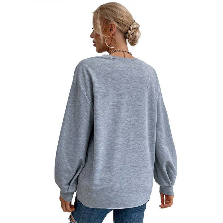 Women Chic Crew Neck Sweatshirt LionStyle