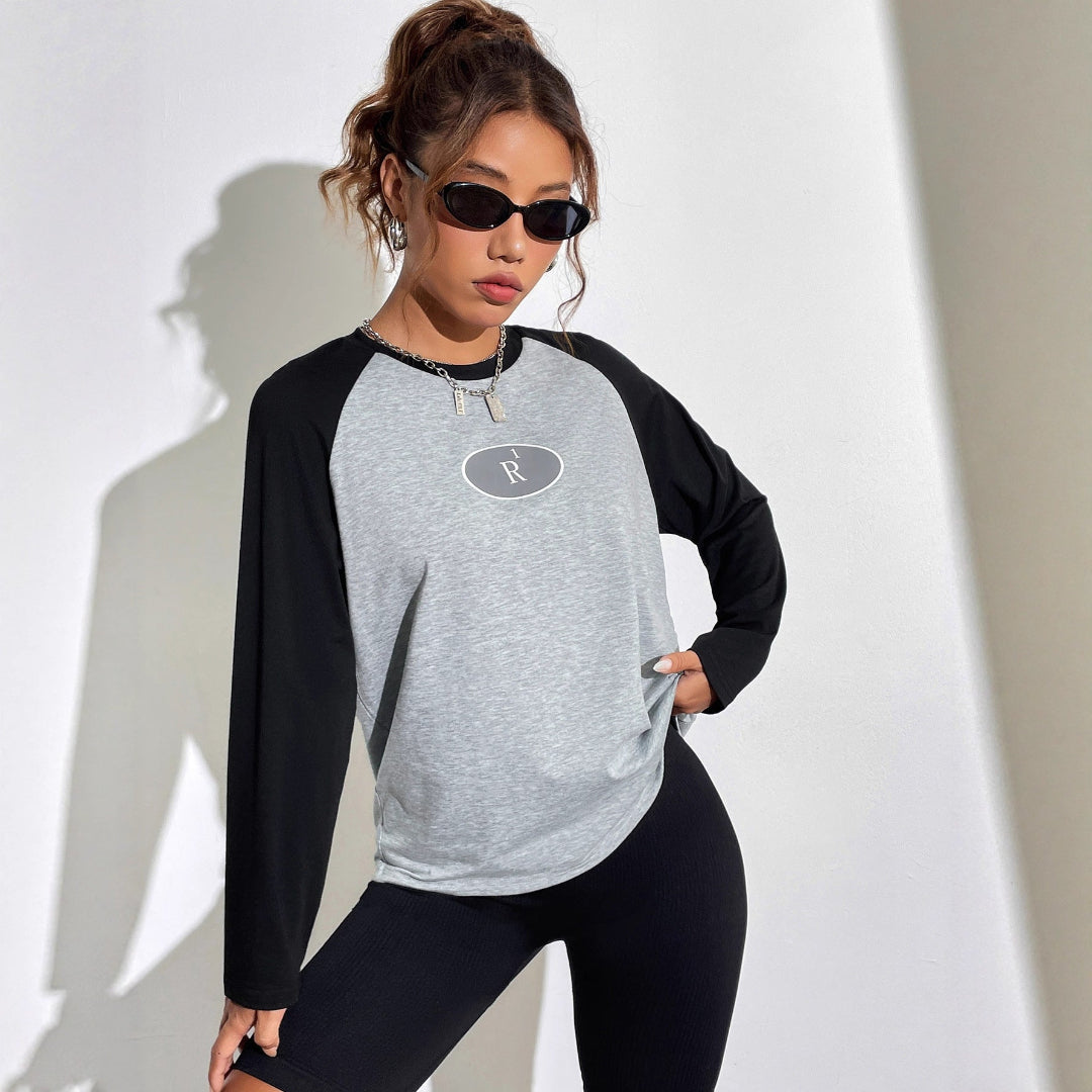 Women Chic Relaxed Raglan Top LionStyle