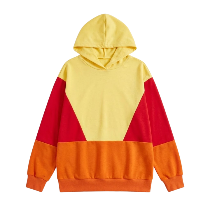 Women Color Block Hoodie LionStyle