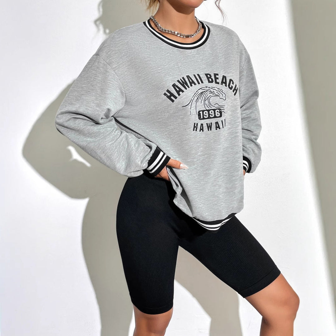 Women Hawaii Graphic Sweatshirt LionStyle