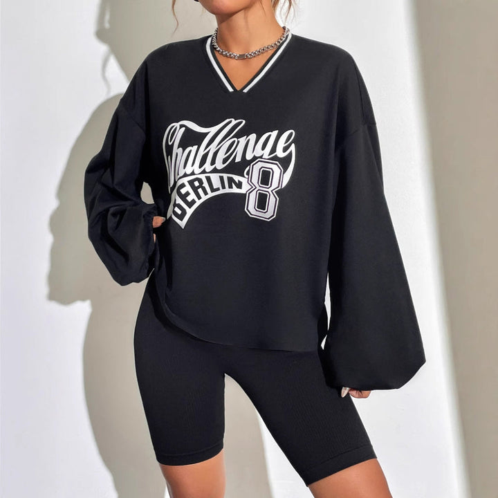 Women Oversized Graphic Sweatshirt LionStyle
