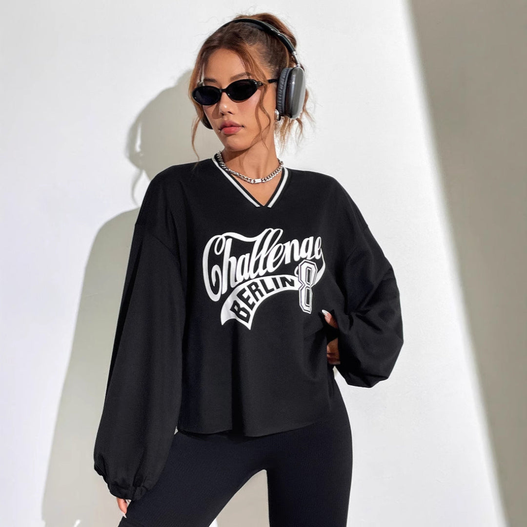 Women Oversized Graphic Sweatshirt LionStyle