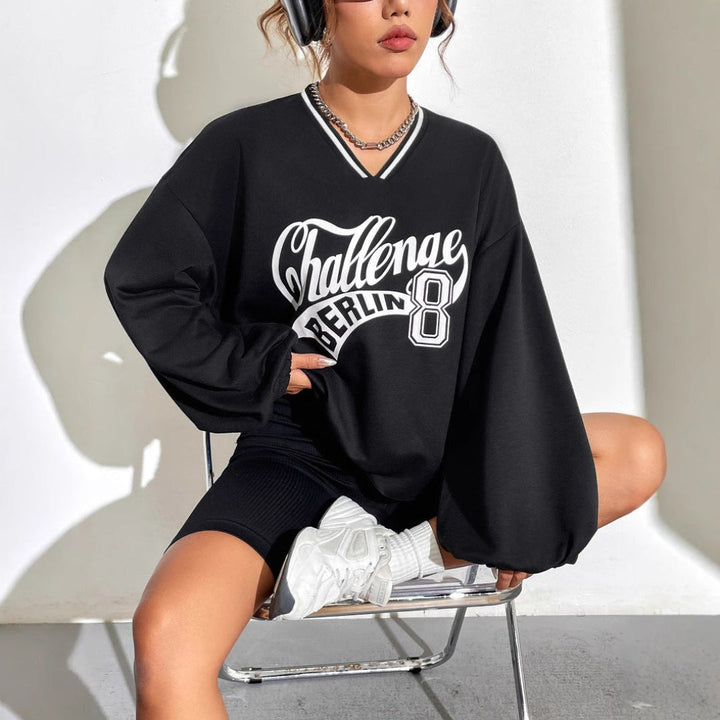 Women Oversized Graphic Sweatshirt LionStyle