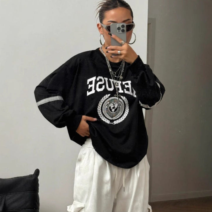 Women Vintage College Sweatshirt LionStyle