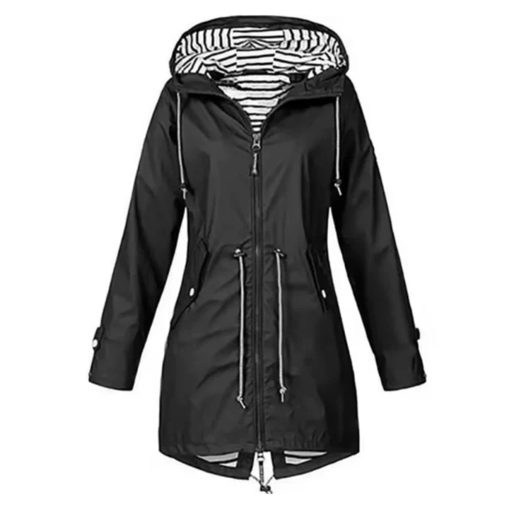 Women Waterproof Drawstring Coat LionStyle