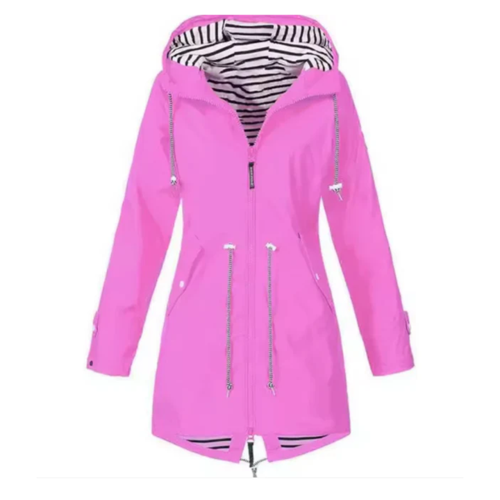 Women Waterproof Drawstring Coat LionStyle