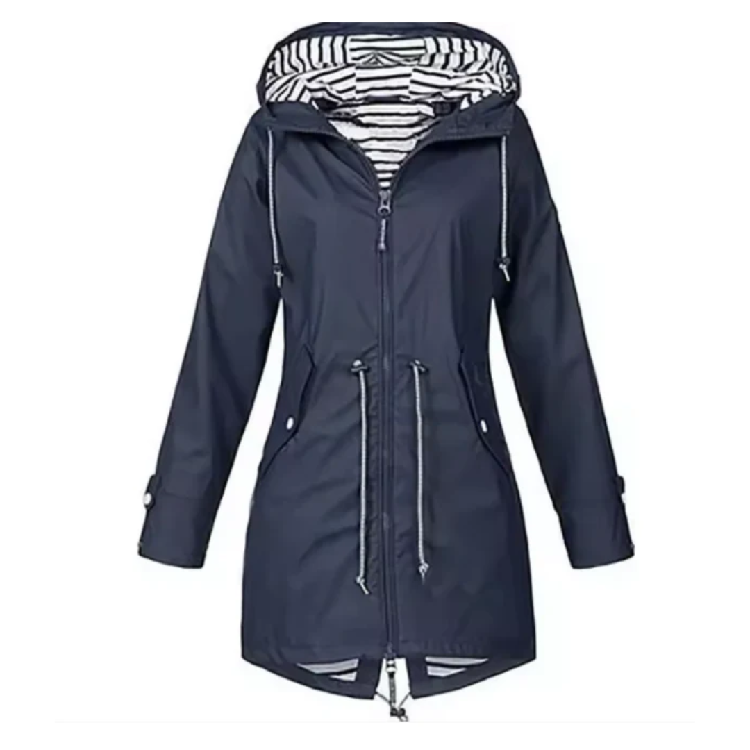 Women Waterproof Drawstring Coat LionStyle