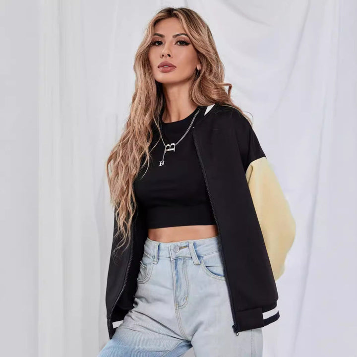Women Zip Up Varsity Jacket LionStyle