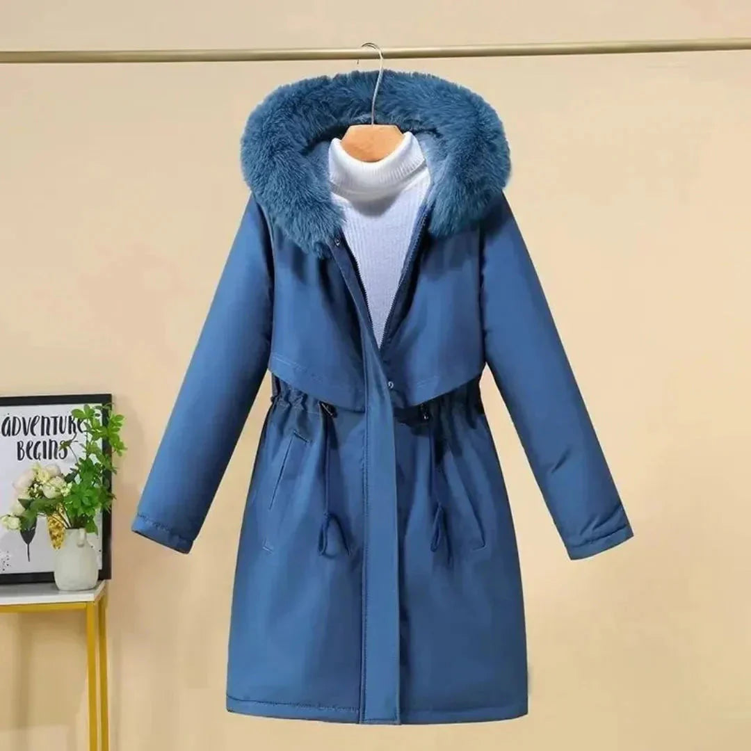 Women’s Faux Fur Long Hooded Winter Coat