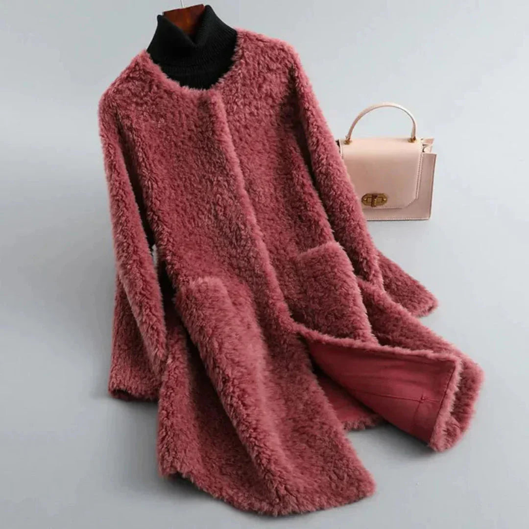 Women’s Faux Shearling Long Coat