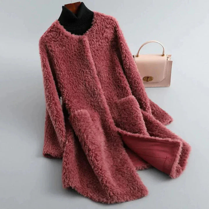 Women’s Faux Shearling Long Coat