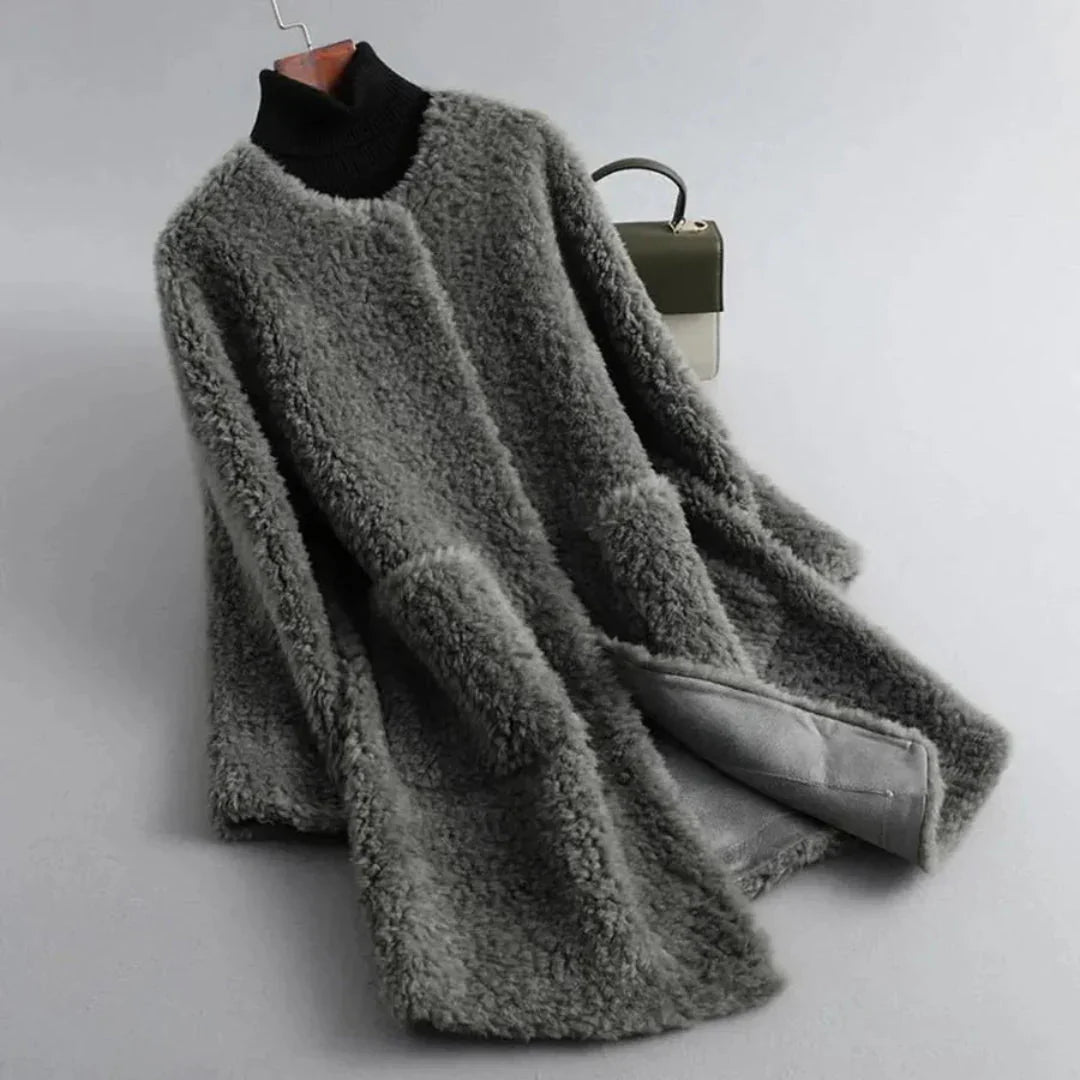 Women’s Faux Shearling Long Coat