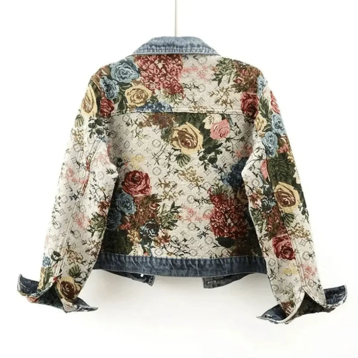 LS | Women’s Floral Denim Jacket