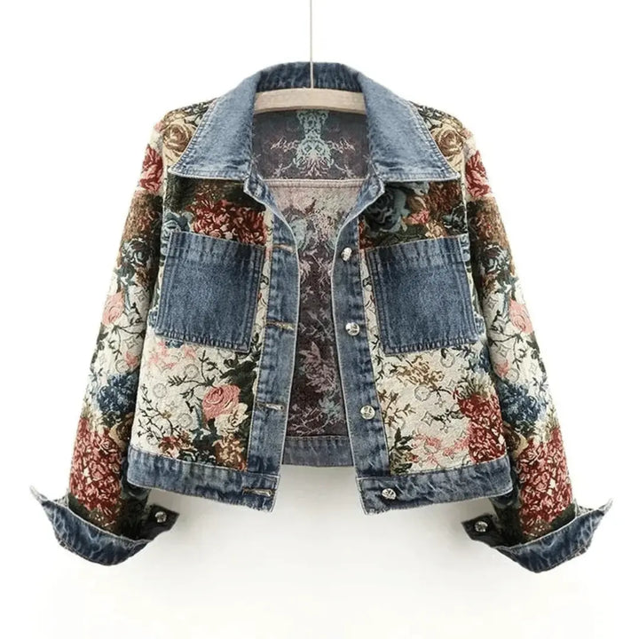 LS | Women’s Floral Denim Jacket