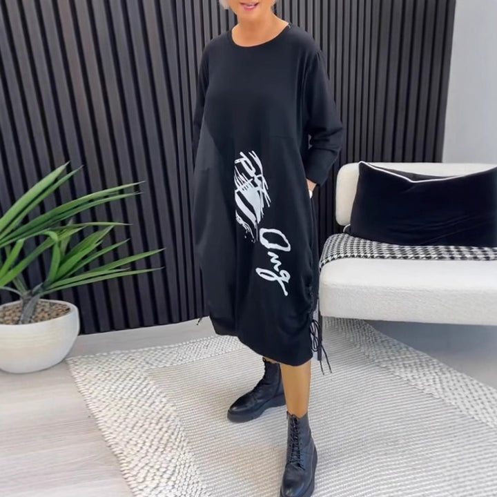 LS | Women Oversized Street Midi Dress