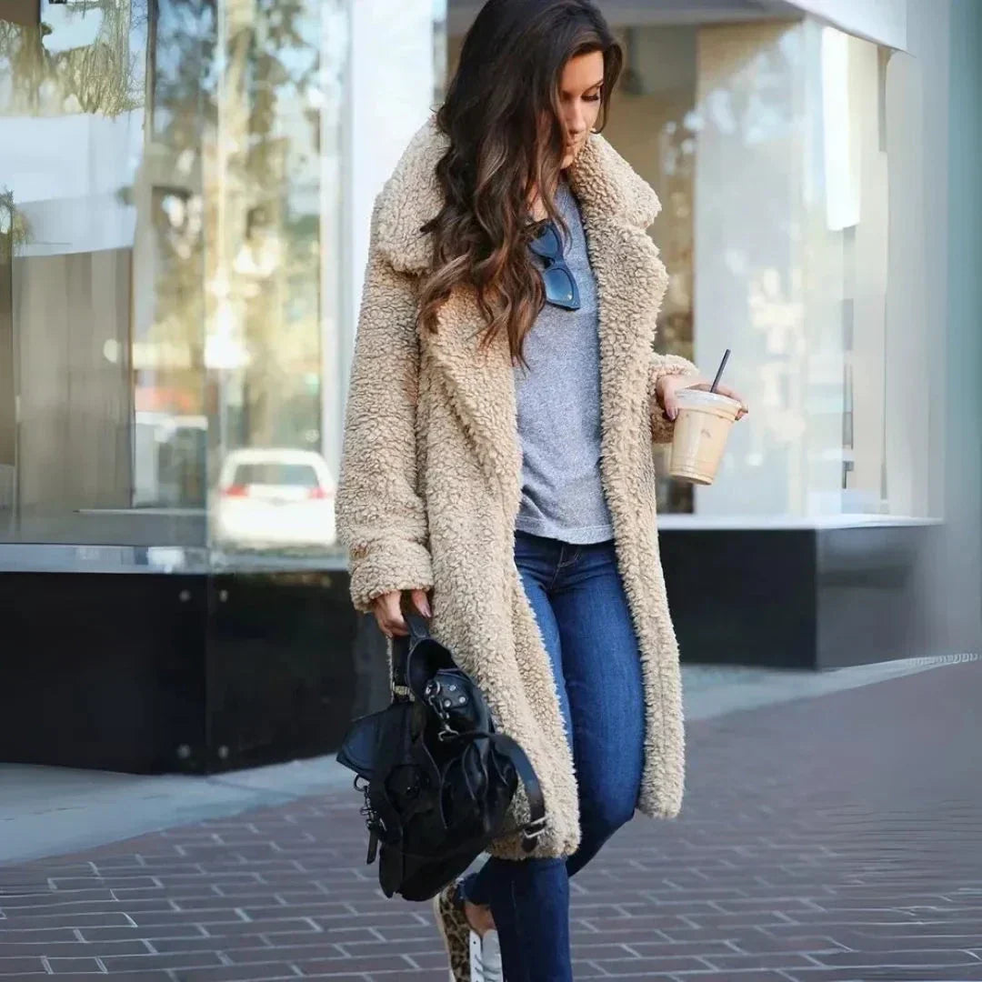 LS | Women's Plush Teddy Long Coat